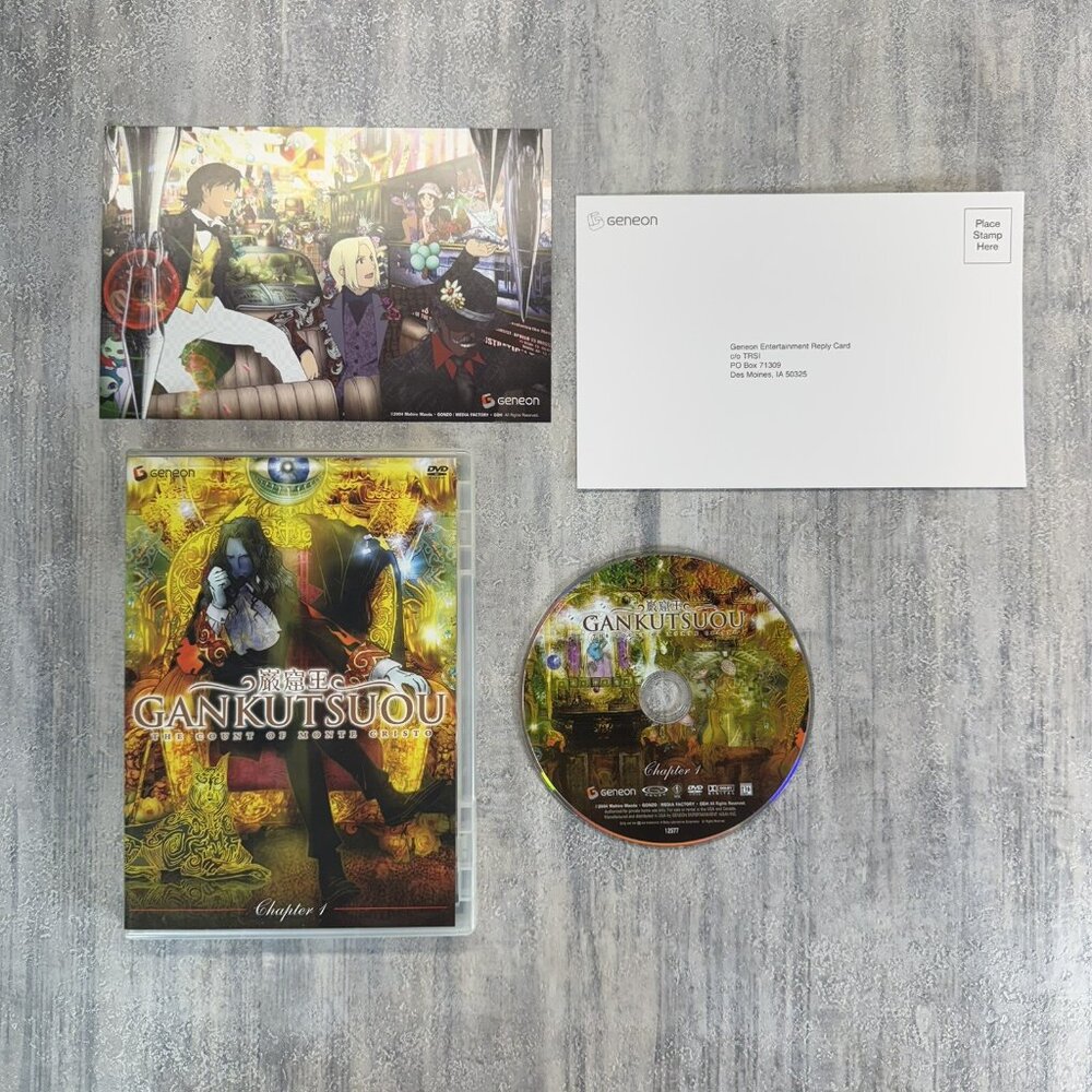 Gankutsuou: The Count of Monte Cristo - Chapter 1 (DVD, 2005) Anime Excellent